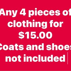 Red Clothing Deal Sign